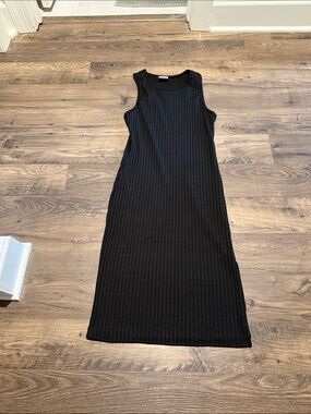 Olivia Rae Black Sleeveless Ribbed Bodycon Dress